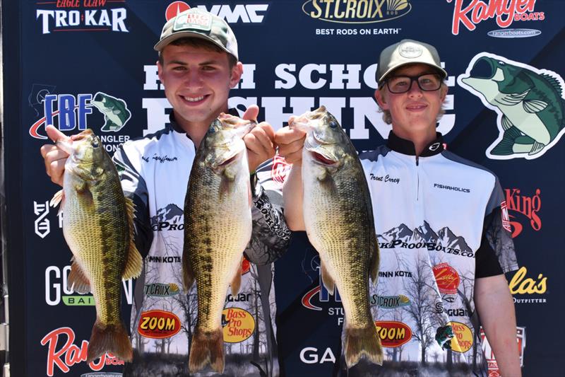 A 9-3 limit of spotted bass on Day 3 was enough for Carey and Kauffman to protect their lead - photo © Major League Fishing