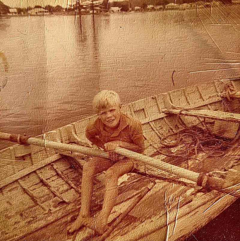 A very young ET in a row boat - photo © Andrew Ettingshausen