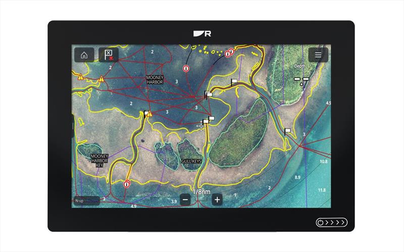 Axiom Chartplotter display - photo © Raymarine