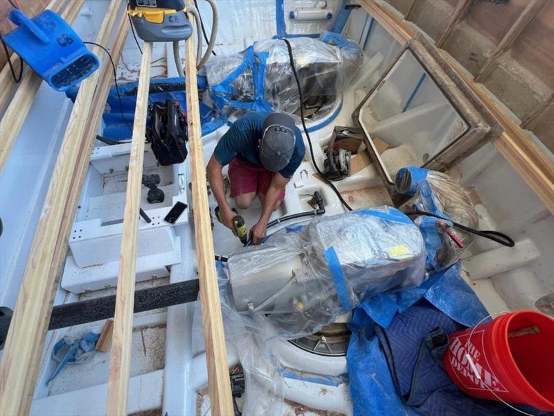 Hull #10 - Craig plumbing raw water photo copyright Michael Rybovich & Sons taken at  and featuring the Fishing boat class