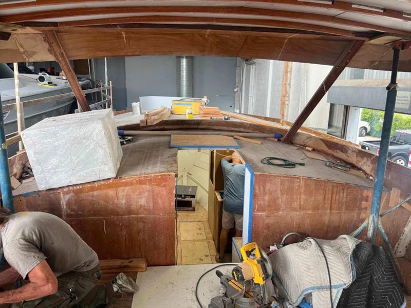 Hull #10 - Deckhouse looking forward - photo © Michael Rybovich & Sons