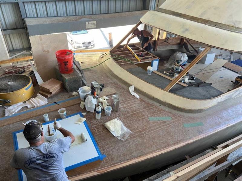 Hull #10 - Bridge on photo copyright Michael Rybovich & Sons taken at  and featuring the Fishing boat class