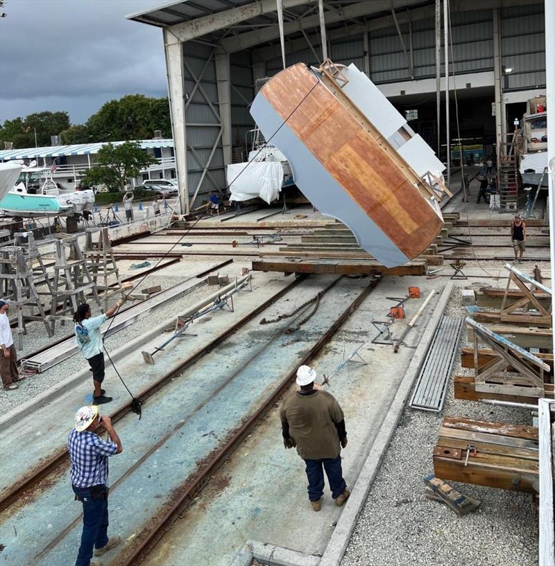 Hull #11 - Rollover 3 - photo © Michael Rybovich & Sons