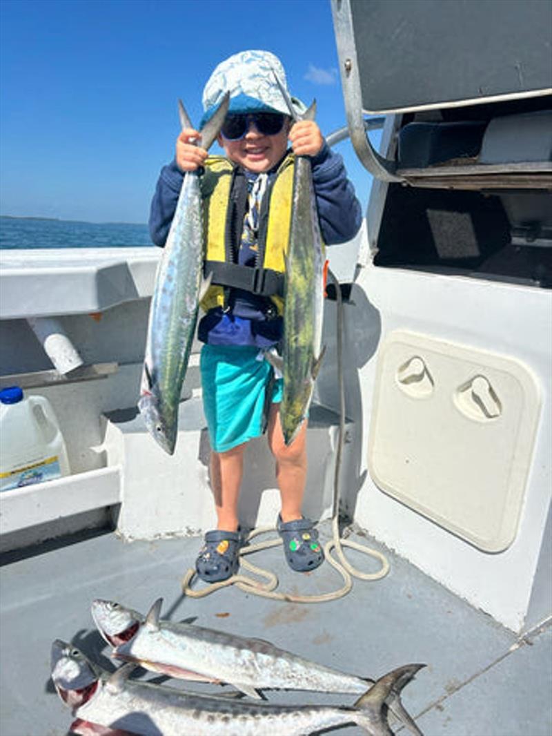 The Cassar kids love their mackerel fishing, so they are all smiles this time of year photo copyright Fisho's Tackle World taken at  and featuring the Fishing boat class