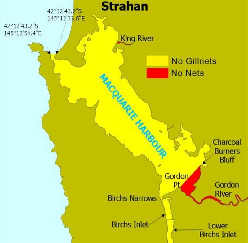 Recreational Gillnetting Closure in Macquarie Harbour - photo © Department of NRE Tasmania