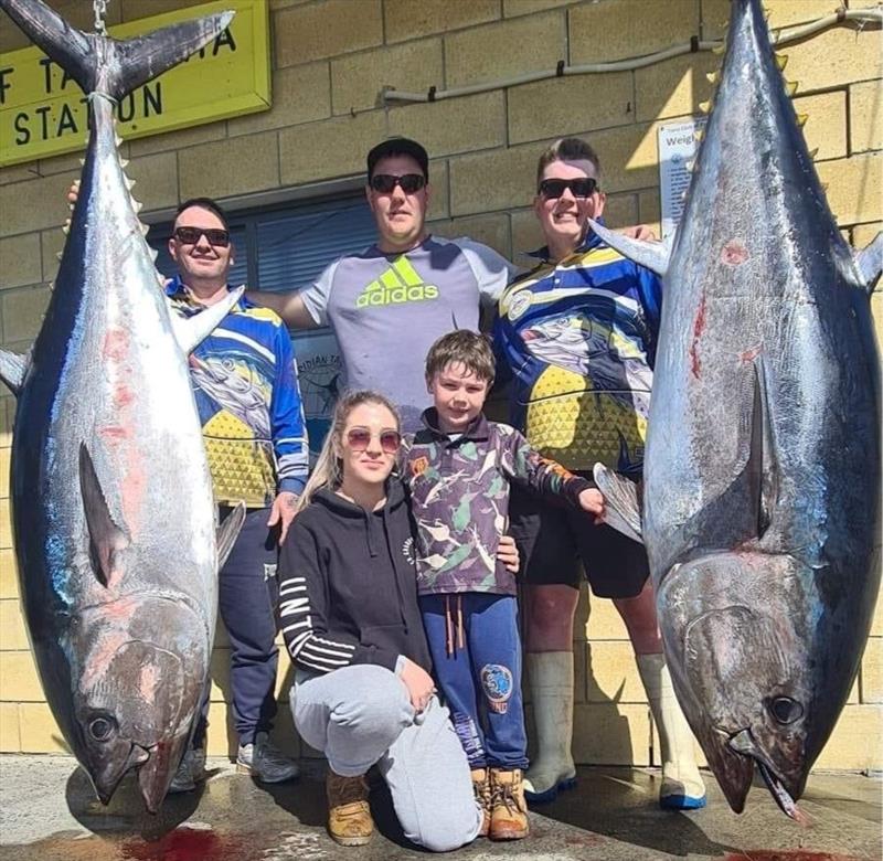 Team Ultra with a couple of EHN barrels photo copyright Spot On Fishing Hobart taken at  and featuring the Fishing boat class