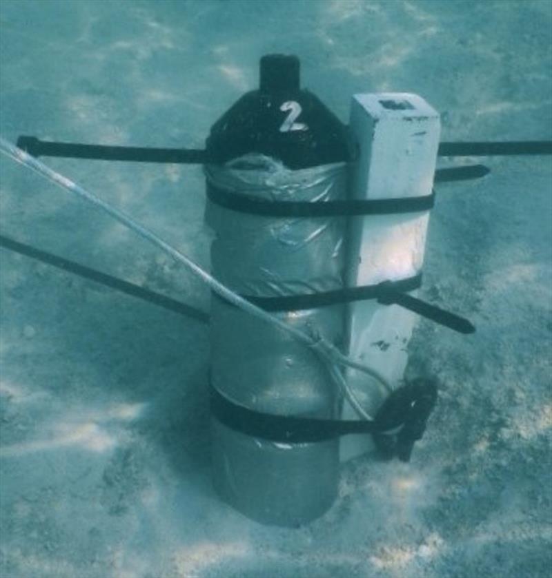 An underwater acoustic receiver that records pings from nearby tags implanted in sawfish and other marine life photo copyright NOAA Fisheries / John Carlson taken at  and featuring the Fishing boat class