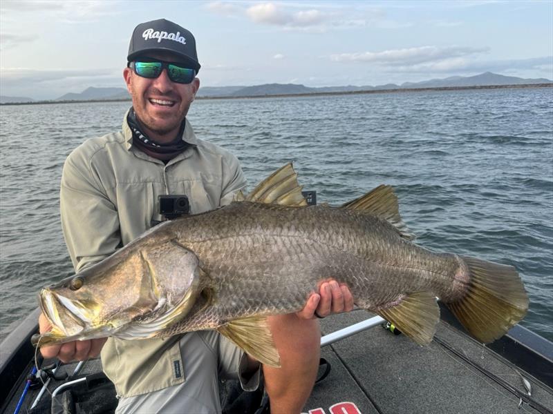 Rapala's CrushCity The Jerk crushes the Barra photo copyright Rapala VMC Australia taken at  and featuring the Fishing boat class