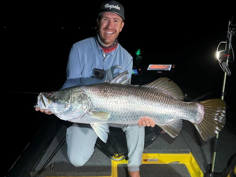 Rapala's CrushCity The Jerk crushes the Barra photo copyright Rapala VMC Australia taken at  and featuring the Fishing boat class