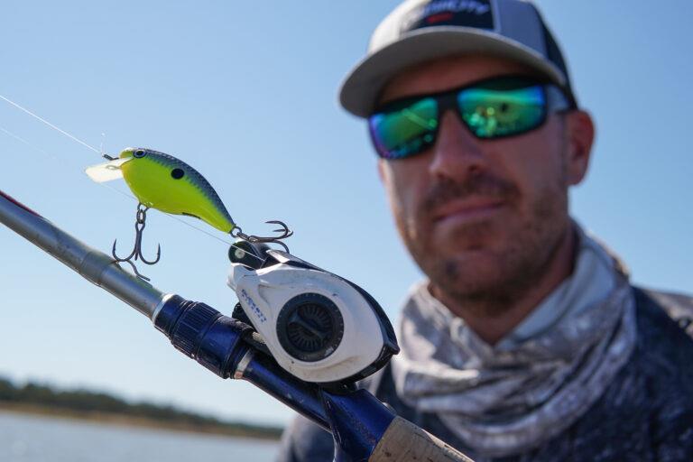 A Rapala OG Rocco is one of Wheeler's go-to crankbaits for shallow water photo copyright Tyler Brinks taken at  and featuring the Fishing boat class