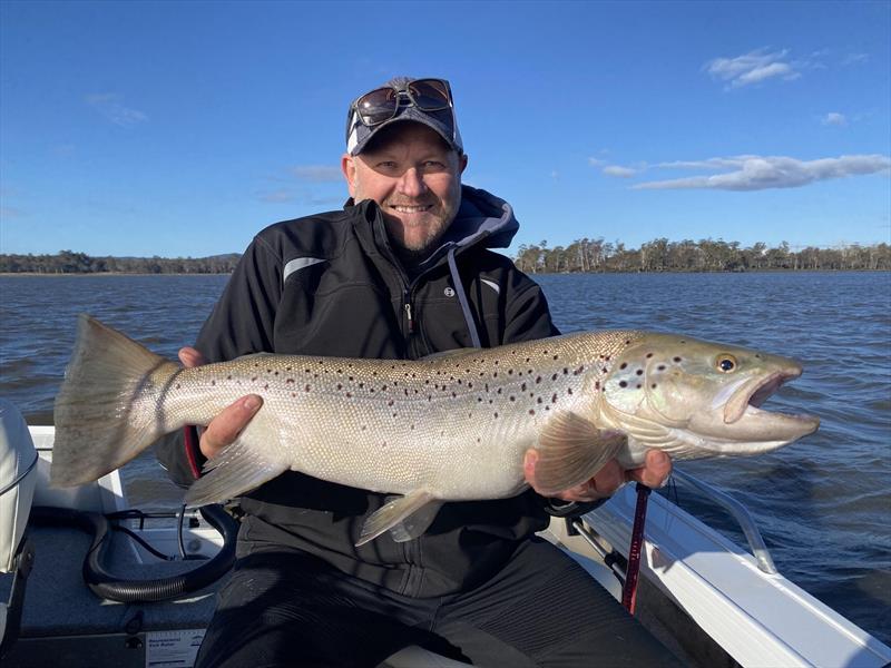 Jason Green with a Crescent beast caught recenty photo copyright Spot On Fishing Hobart taken at  and featuring the Fishing boat class