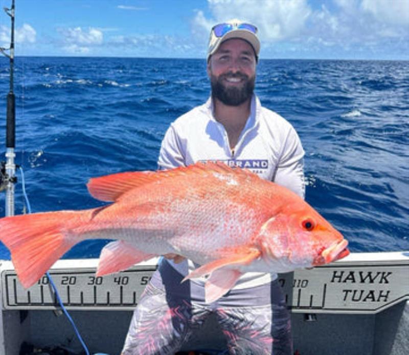 Yet another big nanny from a reef mission that produced many impressive fish for Aiden and his crew photo copyright Fisho's Tackle World taken at  and featuring the Fishing boat class