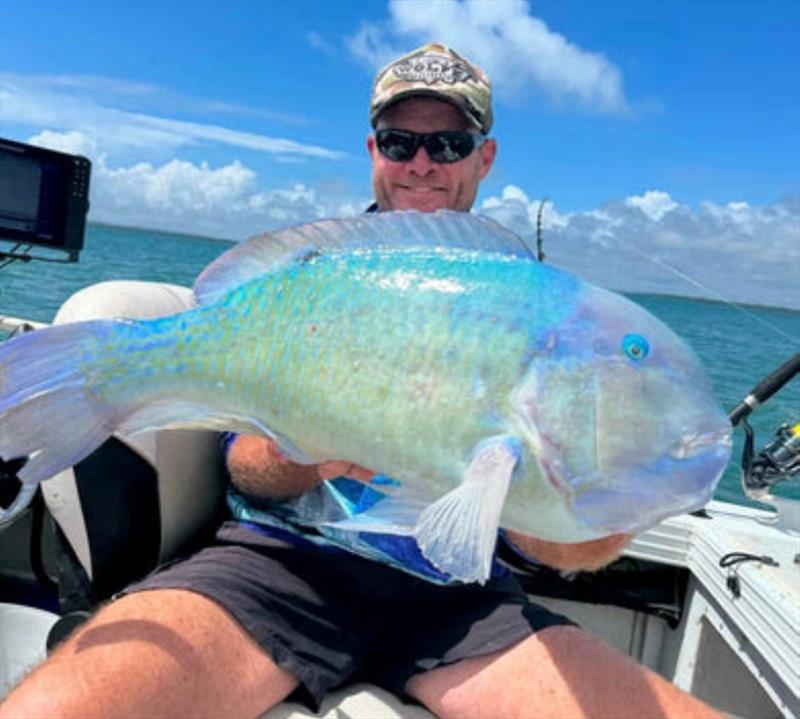 Peter Hollis was very happy with this bluey (black-spot tuskfish) photo copyright Fisho's Tackle World taken at  and featuring the Fishing boat class