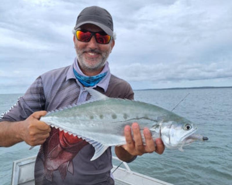 Queenies such as this one of Tony's are commonplace in the southern bay. They will work the fringes of the dirty water now photo copyright Fisho's Tackle World taken at  and featuring the Fishing boat class