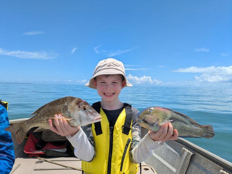 William Harvey added to the Xmas seafood banquet with a couple of nice inshore reefies photo copyright Fisho's Tackle World taken at  and featuring the Fishing boat class