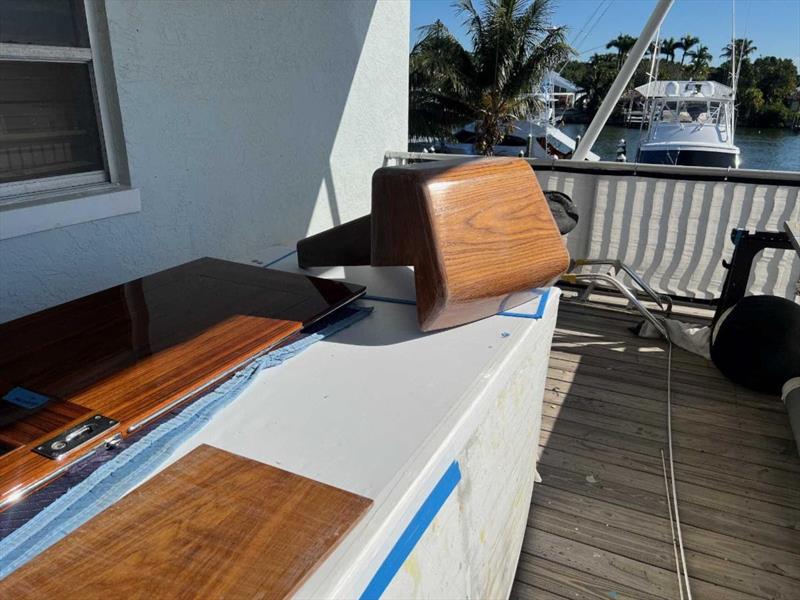 Hull #9 - Helm pod post curing - photo © Michael Rybovich & Sons