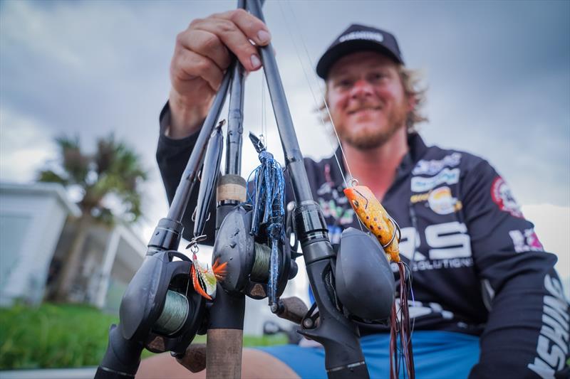 Last winter, Jessie Mizell earned a win on Okeechobee with several topwater options photo copyright Rob Matsuura / Major League Fishing taken at  and featuring the Fishing boat class