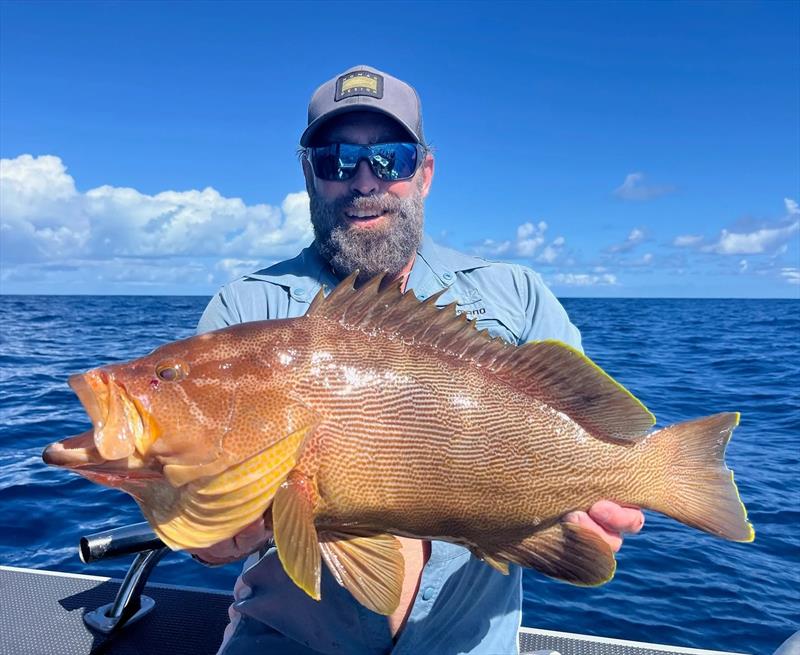 Luke headed offshore yesterday and caught some nice reef fish drifting the shoals in strong current photo copyright Fisho's Tackle World Hervey Bay taken at  and featuring the Fishing boat class