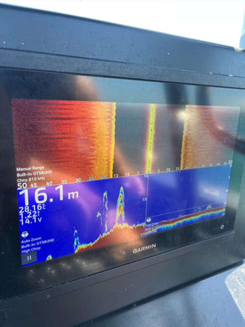 Modern-day Garmin sounders allow reef fishos to suss out the life on a reef below, whilst keeping an eye out for noahs on side-scan - photo © Fisho's Tackle World