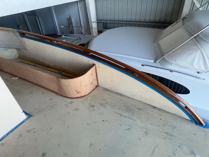 Hull #9 - Starboard handrail - photo © Michael Rybovich & Sons