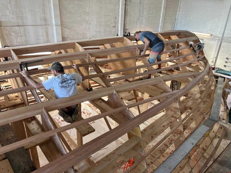 Hull #12 - Josh C. and Scott fairing bottom structure - photo © Michael Rybovich & Sons