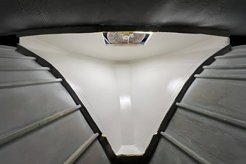 Hull 68 progresses on all fronts - photo © Jarrett Bay Boatworks
