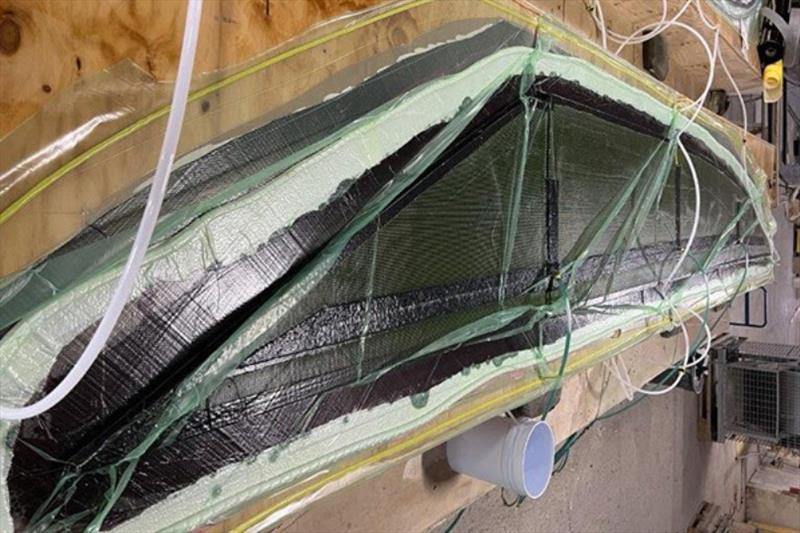 Hull 68 progresses on all fronts - photo © Jarrett Bay Boatworks