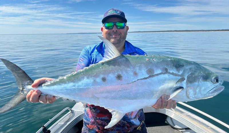 Brett got amongst Hervey Bay s big queenies in primo conditions - photo © Fisho's Tackle World