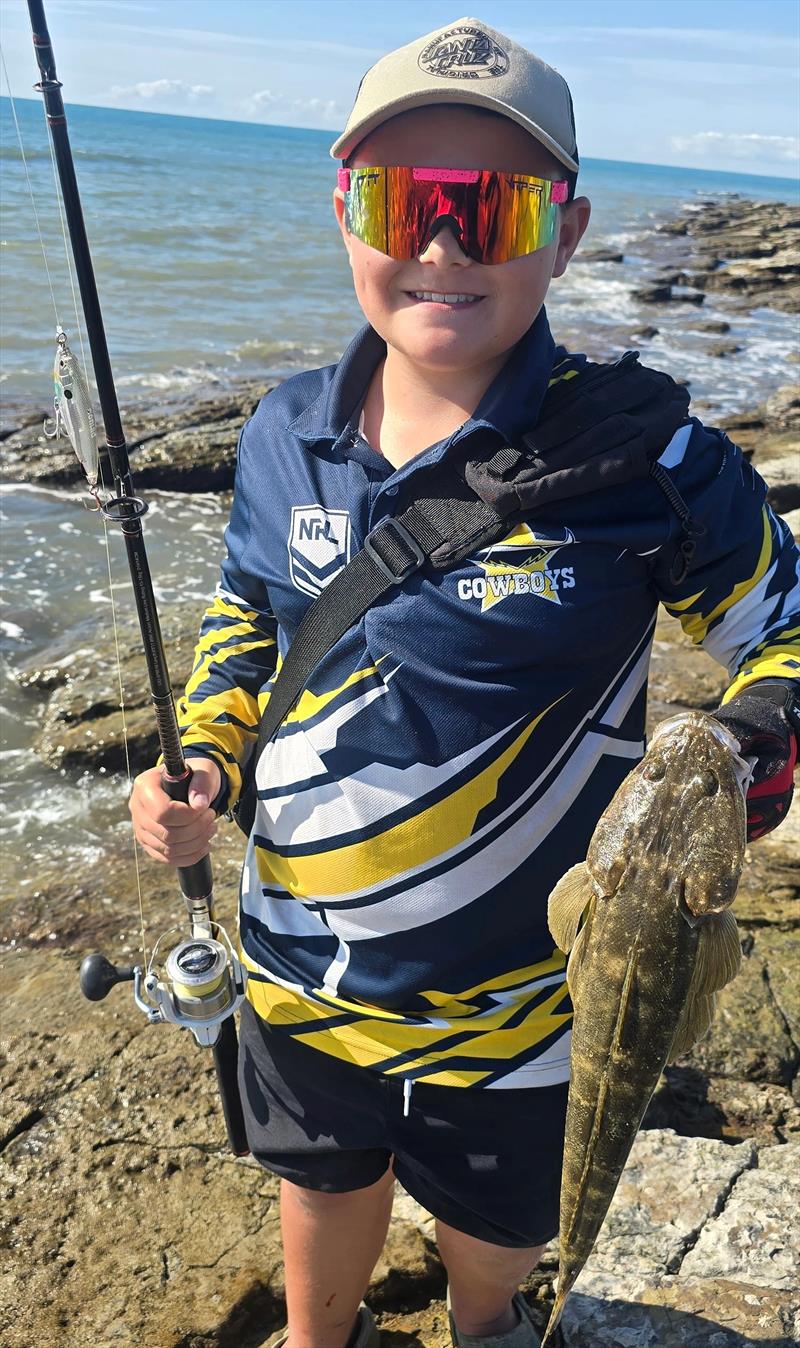 Flatties are just one species you can catch whilst wandering our rocky foreshores at present - photo © Fisho's Tackle World