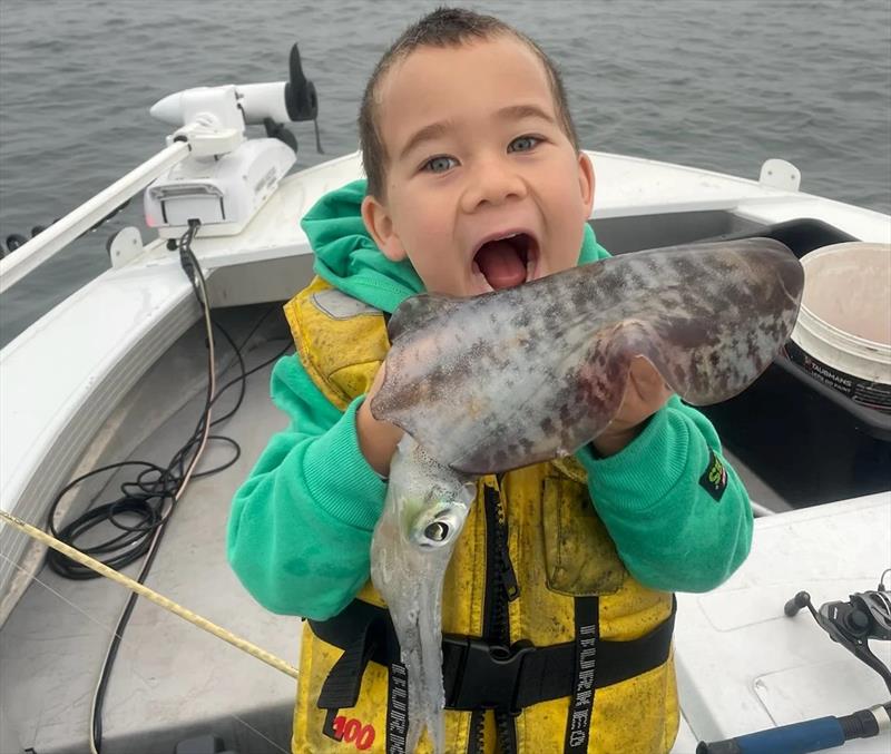Kids love squid fishing, and eating them too! - photo © Fisho's Tackle World