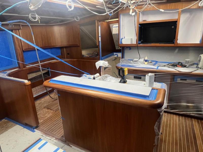 Hull #9 - Final galley satin - photo © Michael Rybovich & Sons