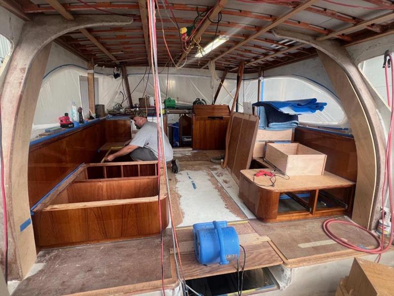 Hull #10 - Deckhouse coming together - photo © Michael Rybovich & Sons