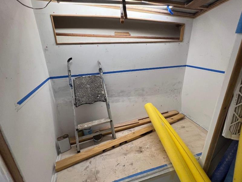 Hull #11 - Starboard aft stateroom bunk installation - photo © Michael Rybovich & Sons