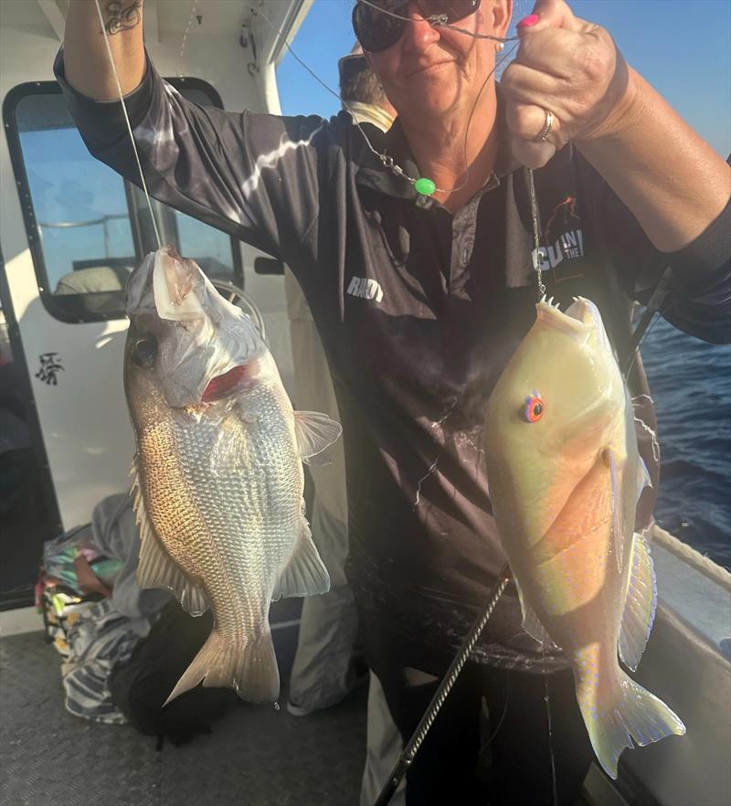 Pearlies and tuskies are pretty much assured if you head offshore and avoid the sharks - photo © Fisho's Tackle World