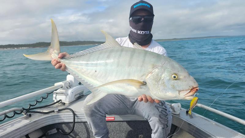 Dan had fun catching goldies, tuna and queenfish with Jacko last weekend - photo © Fisho's Tackle World