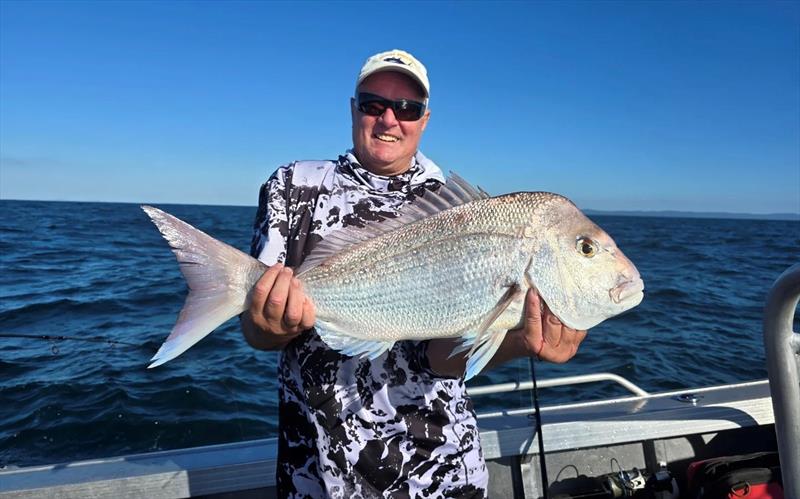 Brendan Schmidt got amongst the snapper east of the Wide Bay bar recently. Quality fish plucked from the schools by using plastics adding to the fun - photo © Fisho's Tackle World