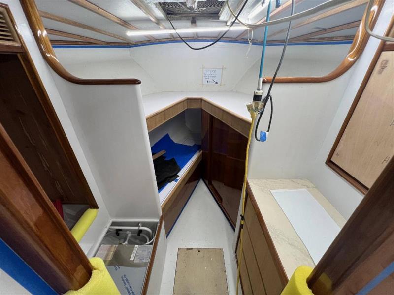 Hull #10 - Forward cabin complete - photo © Michael Rybovich & Sons