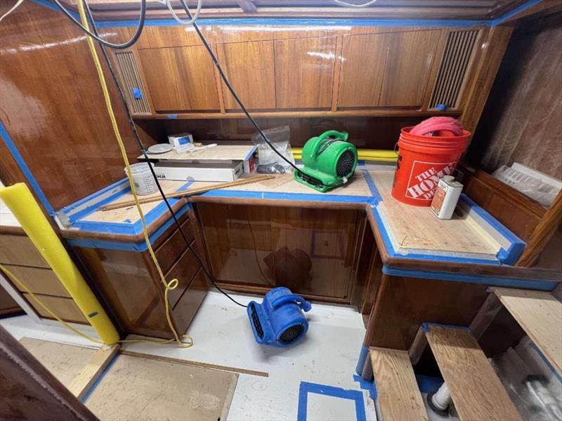 Hull #10 - Galley finishing touches - photo © Michael Rybovich & Sons