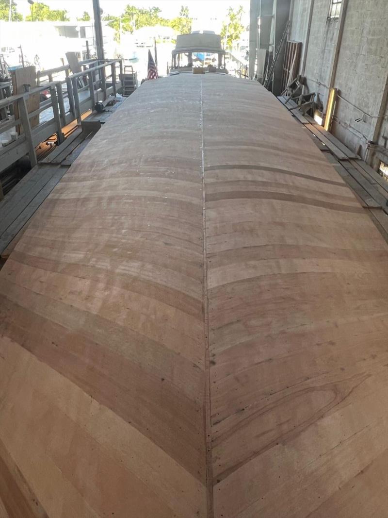 Hull #12 - Bottom sanded - photo © Michael Rybovich & Sons