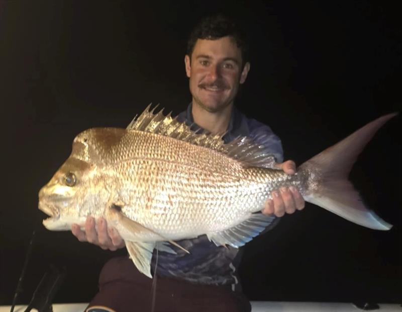 Jamie Carmichael found some snapper on a recent nocturnal mission - photo © Fisho's Tackle World Hervey Bay