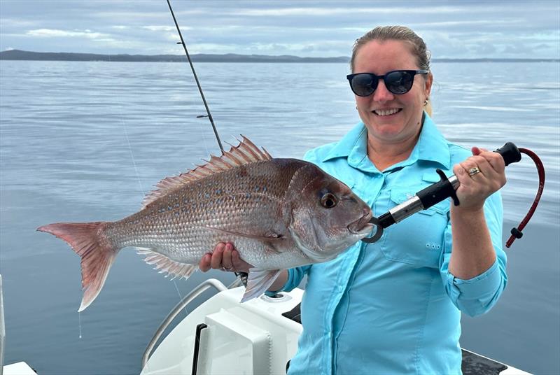 Rach got amongst the snapper in the bay - photo © Fisho's Tackle World Hervey Bay