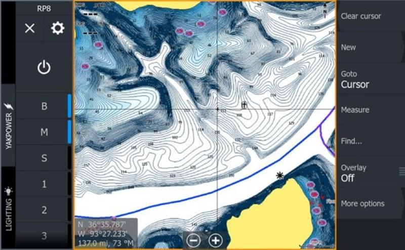 YakPower Control - Software Update 25.2 - photo © Lowrance