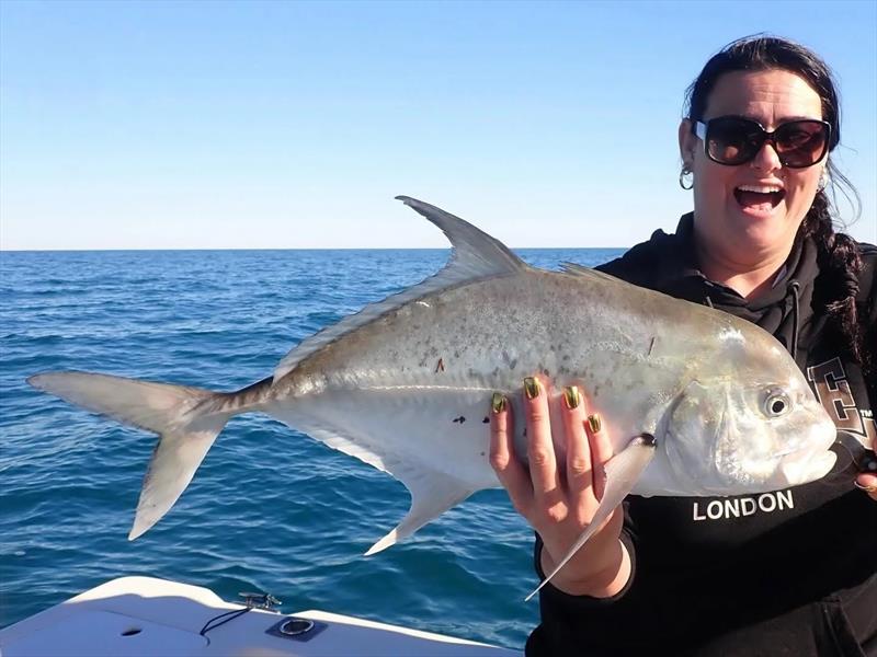 Various trevally species are flooding into Platypus Bay and Fraser Guided Fishing can put you amongst them - photo © Fisho's Tackle World Hervey Bay