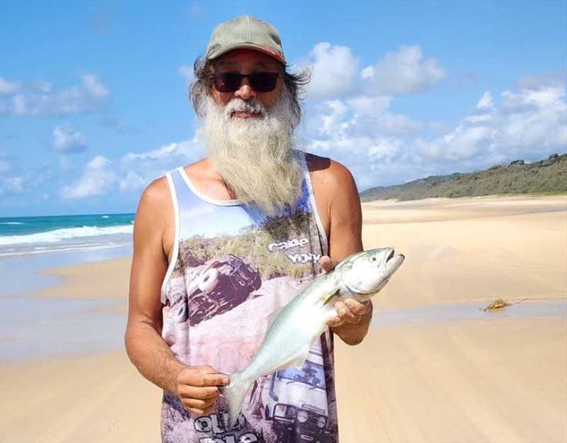 Late mail - the chopper tailor have just turned it on at Fraser. Let's hope this is the start of another great surf season - photo © Fisho's Tackle World Hervey Bay