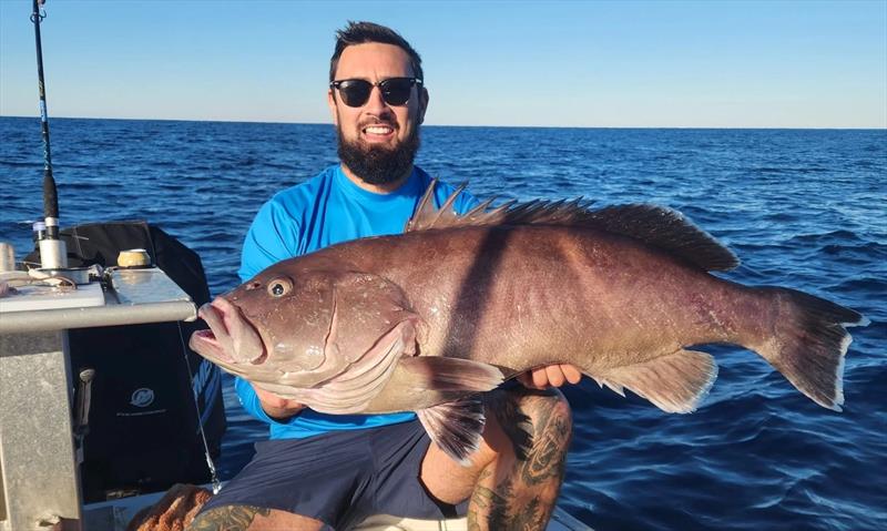 Cod and various jobfish species have been the targets for deep droppers whilst the snapper and pearl perch closure is in place - photo © Fisho's Tackle World Hervey Bay