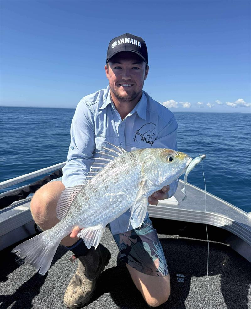 Grunter bycatch whilst fishing for snapper is a true bonus of Hervey Bay fishing. Balin with a beauty photo copyright Fisho's Tackle World Hervey Bay taken at  and featuring the Fishing boat class