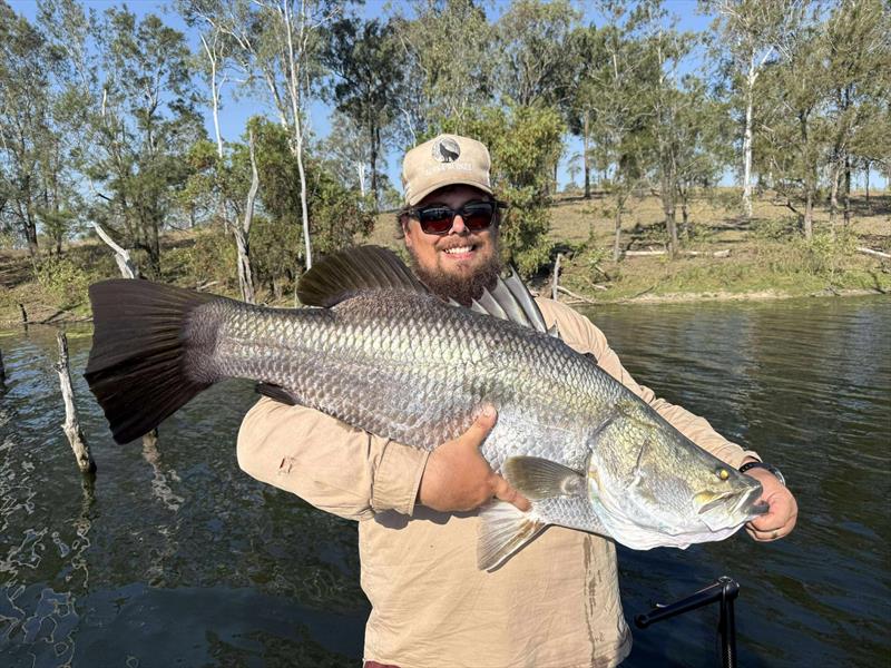 Ben enjoyed his recent Mondy session catching big barra such as this one - photo © Fisho's Tackle World Hervey Bay