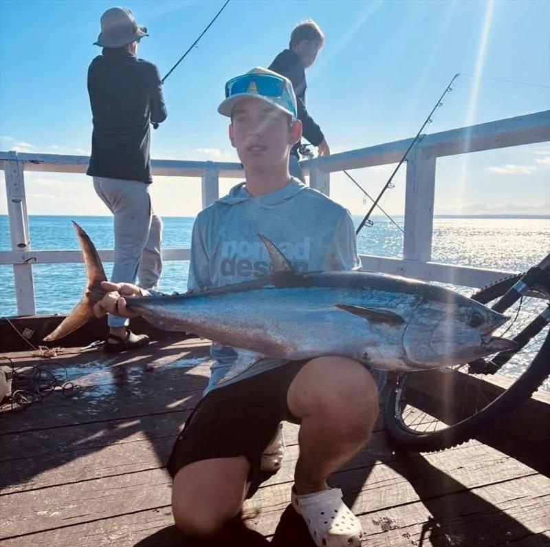 The kids were into the longtails and broadies on Urangan Pier a week ago - photo © Fisho's Tackle World Hervey Bay