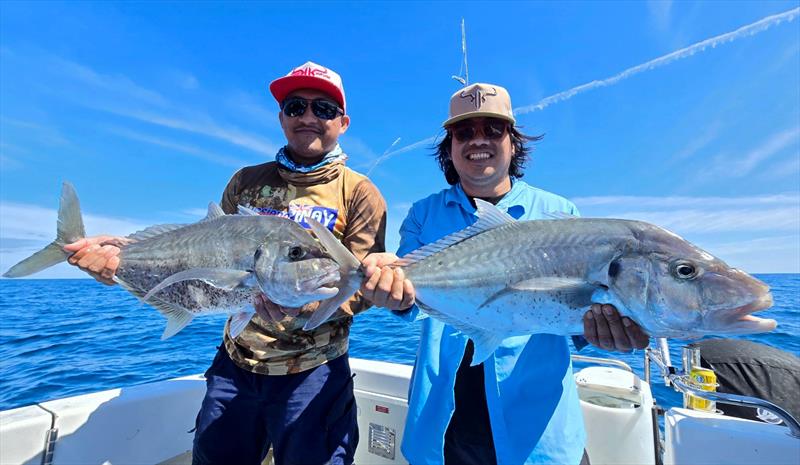 Hot Reels Charters have been into the long-nosed trevally as well as spaniards and a few reefies when the wind allows - photo © Fisho's Tackle World Hervey Bay