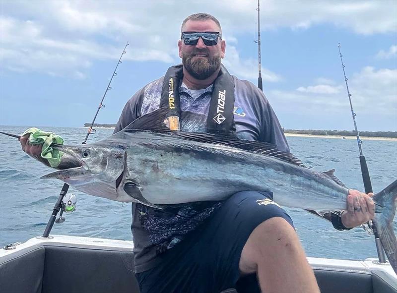Tyler was one of the lucky fishos to score a black marlin from up the island last week. A great catch solo mate - photo © Fisho's Tackle World Hervey Bay